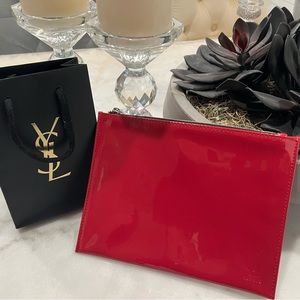 🩷YSL PU Cosmetic Bag Beaute (Fuchsia)🩷
